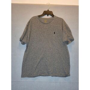 Polo Ralph Lauren Mens Grey Heathered Cotton Crew Neck T-Shirt Size Medium M